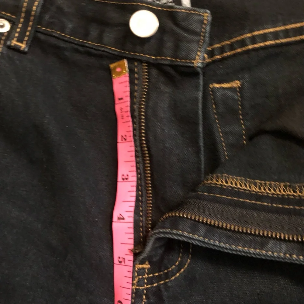 Calvin Klein Jeans Dark Blue Wash Boot Cut Size 8   32" Length - Picture 10 of 14
